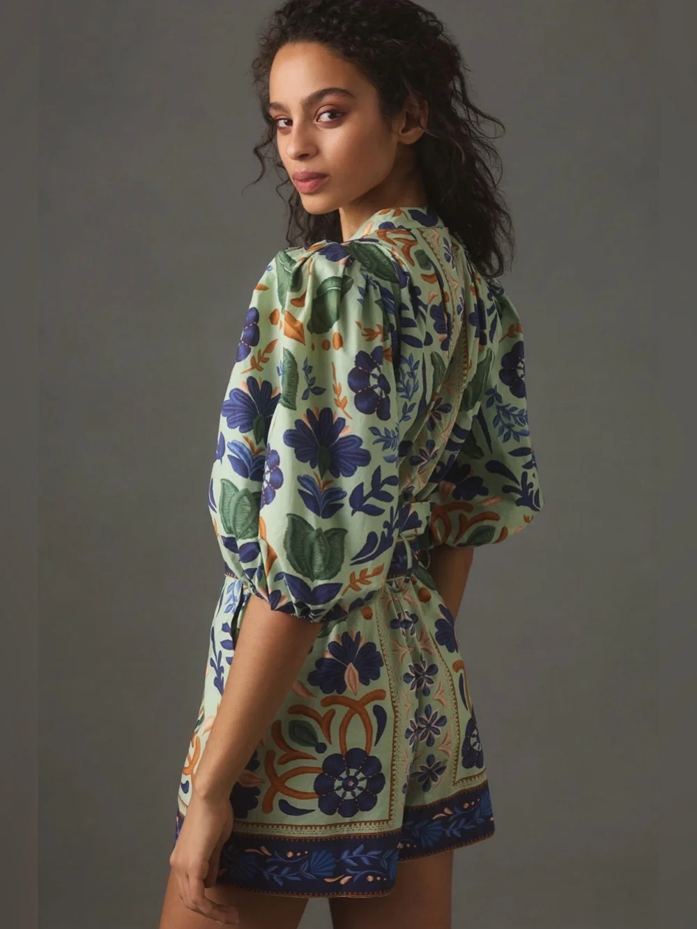 Farm Rio Ocean Tapestry Romper - Picture 5 of 9